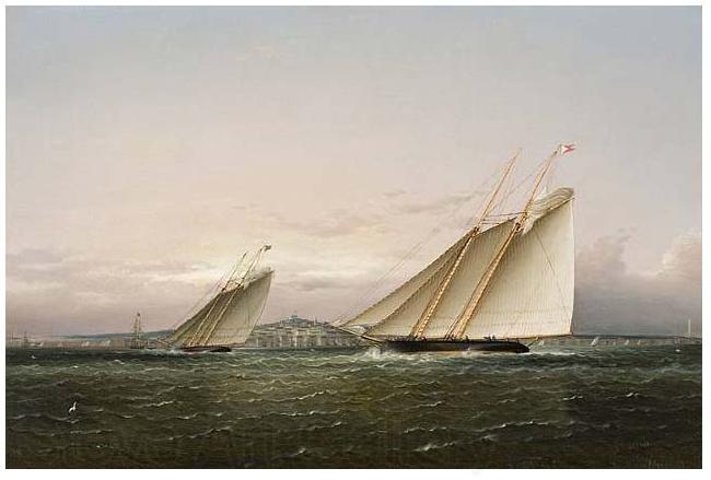 James Edward Buttersworth YachtRace BostonHarbor byButterworth